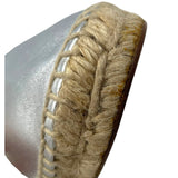 エルメス HERMES エスパドリーユフラットシューズ シルバー レディース その他靴