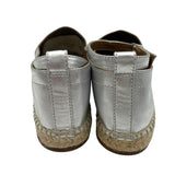 エルメス HERMES エスパドリーユフラットシューズ シルバー レディース その他靴