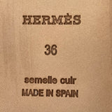 エルメス HERMES エスパドリーユフラットシューズ シルバー レディース その他靴