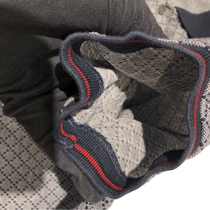 グッチ GUCCI ディアマンテ総柄ポロシャツ 251624 グレー コットン コットン メンズ ポロシャツ