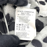 ドルチェ＆ガッバーナ Dolce & Gabbana レオパード総柄ボウタイブラウス F5524T グレー シルク レディース ブラウス