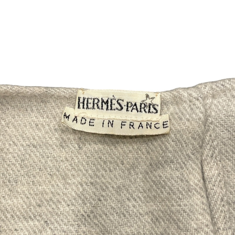 エルメス HERMES ノースリーブワンピース グレー カシミヤ レディース ワンピース