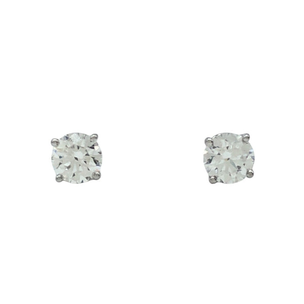 ハリーウィンストン HARRY WINSTON ラウンドカットダイヤピアス Pt950 ダイヤモンド ジュエリー
