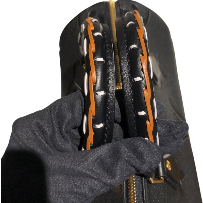 ルイ・ヴィトン LOUIS VUITTON スピーディバンドリエール25 M58524 ブラックｘレオパード柄 モノグラムアンプラント レディース ハンドバッグ