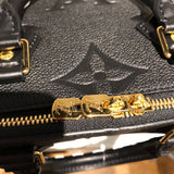 ルイ・ヴィトン LOUIS VUITTON スピーディバンドリエール25 M58524 ブラックｘレオパード柄 モノグラムアンプラント レディース ハンドバッグ