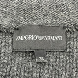 エンポリオ・アルマーニ EMPORIO ARMANI ウールニットジャケット グレー ウール レディース その他アウター