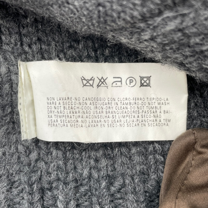 エンポリオ・アルマーニ EMPORIO ARMANI ウールニットジャケット グレー ウール レディース その他アウター