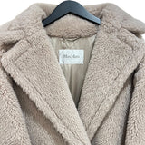 マックスマーラ Max Mara テディベアアイコンロングコート S ベージュ アルパカ レディース ピーコート
