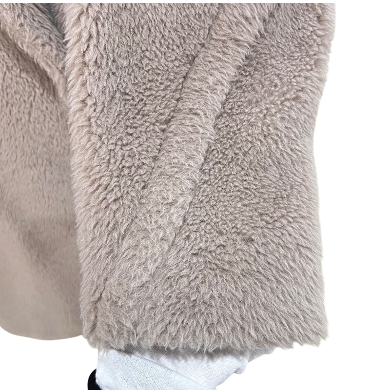 マックスマーラ Max Mara テディベアアイコンロングコート S ベージュ アルパカ レディース ピーコート