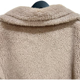 マックスマーラ Max Mara テディベアアイコンロングコート S ベージュ アルパカ レディース ピーコート