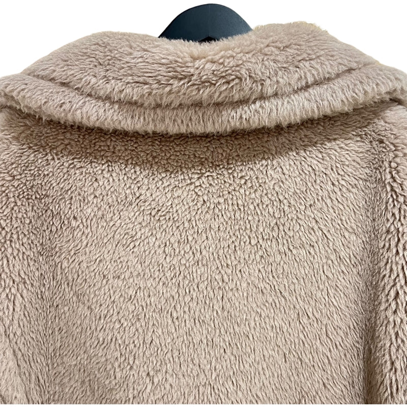 マックスマーラ Max Mara テディベアアイコンロングコート S ベージュ アルパカ レディース ピーコート