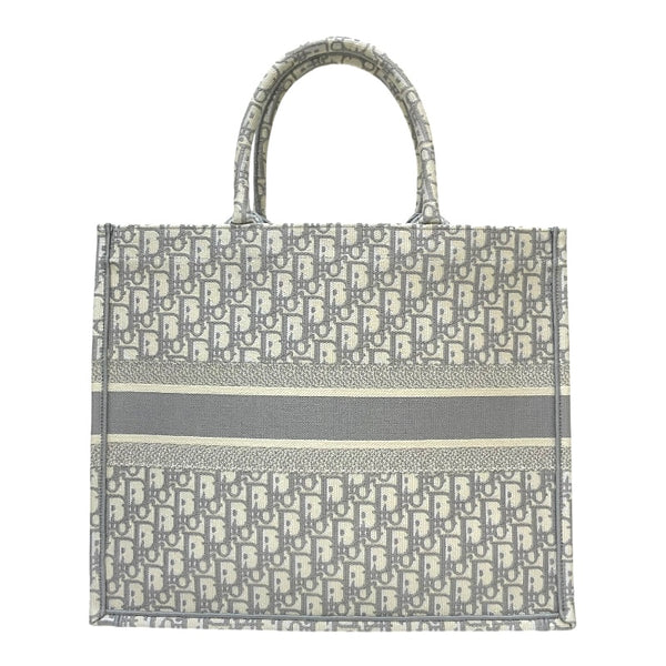 クリスチャン・ディオール Christian Dior ブックトート ラージ M1286ZRIW ライトグレー ジャガード レディース ハンドバッグ