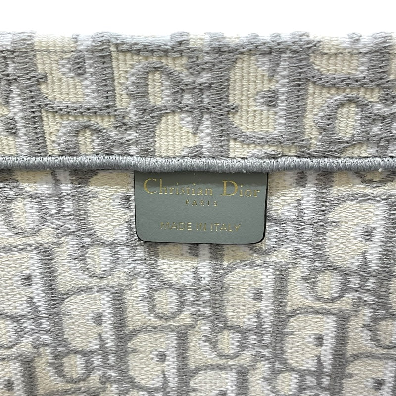 クリスチャン・ディオール Christian Dior ブックトート ラージ M1286ZRIW ライトグレー ジャガード レディース ハンドバッグ