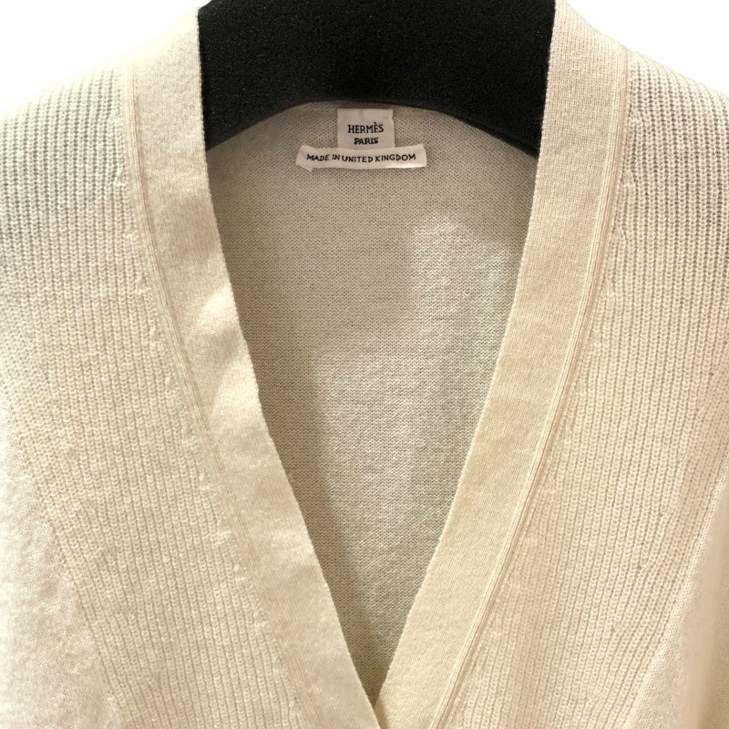 エルメス HERMES カシミアカーディガン 4E2701D1 クリーム カシミア レディース カーディガン