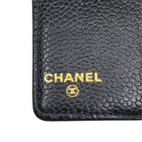 シャネル CHANEL 手帳カバー ブラック　GD金具 キャビアスキン レディース 手帳カバー