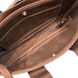 エルメス HERMES ヴァルパライソロングPM ブラウン・シルバー金具 トワル・レザー ユニセックス ハンドバッグ