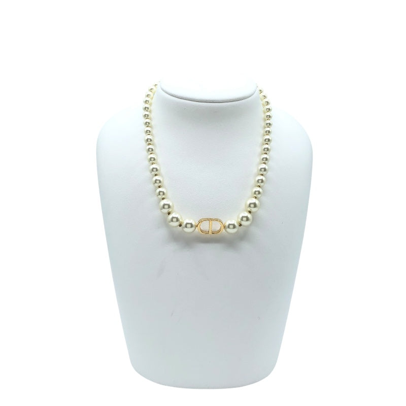 クリスチャン・ディオール Christian Dior CDパールネックレス