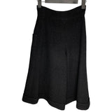 シャネル CHANEL ツイードガウチョパンツ P54700 ブラック ウール レディース パンツ