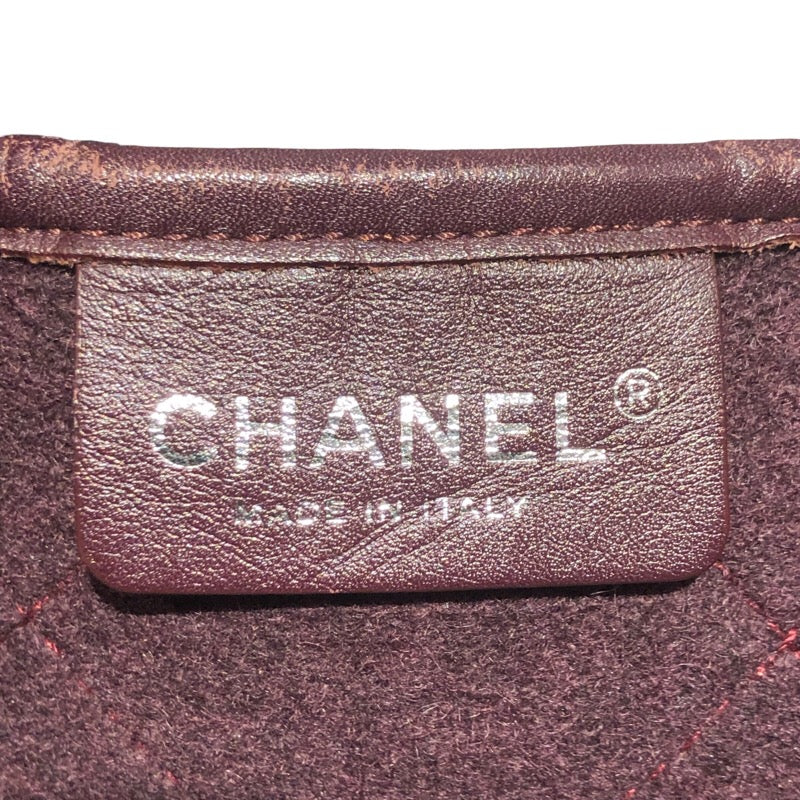 シャネル CHANEL 2wayチェーンショルダーバッグ ボルドー シルバー金具 フェルト フェルト×レザー レディース トートバッグ |  中古ブランドリユースショップ OKURA(おお蔵)