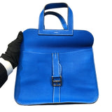 エルメス HERMES アルザン31 X刻 ブルーイドラ　シルバー金具 トリヨン レディース ハンドバッグ