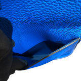 エルメス HERMES アルザン31 X刻 ブルーイドラ　シルバー金具 トリヨン レディース ハンドバッグ