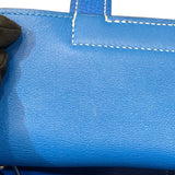 エルメス HERMES アルザン31 X刻 ブルーイドラ　シルバー金具 トリヨン レディース ハンドバッグ