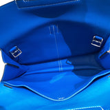 エルメス HERMES アルザン31 X刻 ブルーイドラ　シルバー金具 トリヨン レディース ハンドバッグ