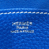 エルメス HERMES アルザン31 X刻 ブルーイドラ　シルバー金具 トリヨン レディース ハンドバッグ