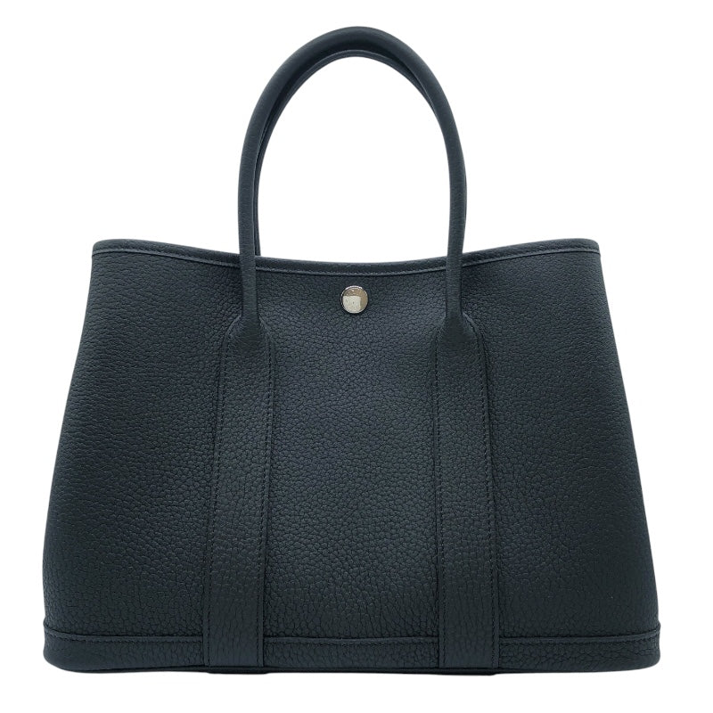 エルメス HERMES ガーデンパーティTPM W刻 ブラック SV金具 ネゴンダ レディース ハンドバッグ