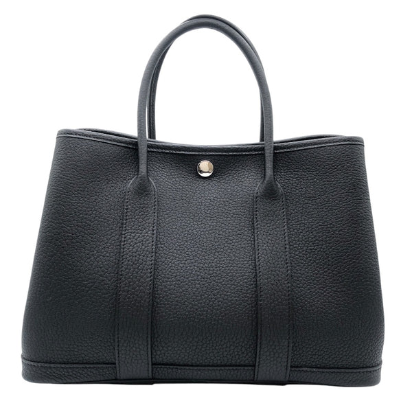 エルメス HERMES ガーデンパーティTPM W刻 ブラック SV金具 ネゴンダ レディース ハンドバッグ