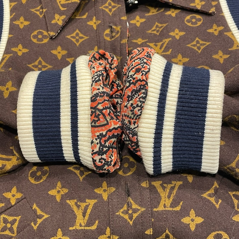 ルイ・ヴィトン LOUIS VUITTON モノグラム総柄リバーシブルジャケット FJJA97XXV ブラウン ウール レディース その他アウター