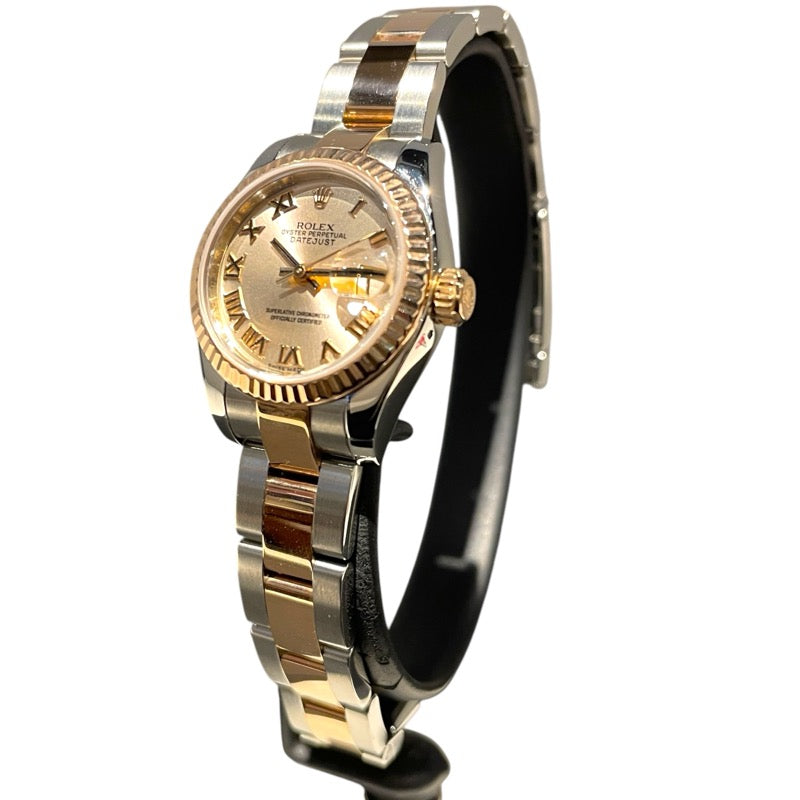 ロレックス ROLEX デイトジャスト28 179171 ピンク PG/SS レディース 腕時計