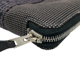 エルメス HERMES エールラインパースPM グレー キャンバス ユニセックス コインケース