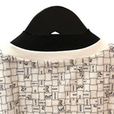 エルメス HERMES ボルデュックチェックマイクロTシャツ 5E4645DK ホワイト コットン レディース 半袖Ｔシャツ