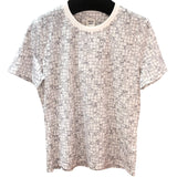 エルメス HERMES ボルデュックチェックマイクロTシャツ 5E4645DK ホワイト コットン レディース 半袖Ｔシャツ