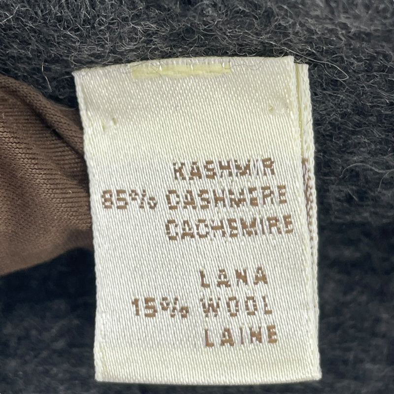エルメス HERMES カシミヤ/ウールマフラー ブラック/グレー カシミヤ/ウール ユニセックス マフラー