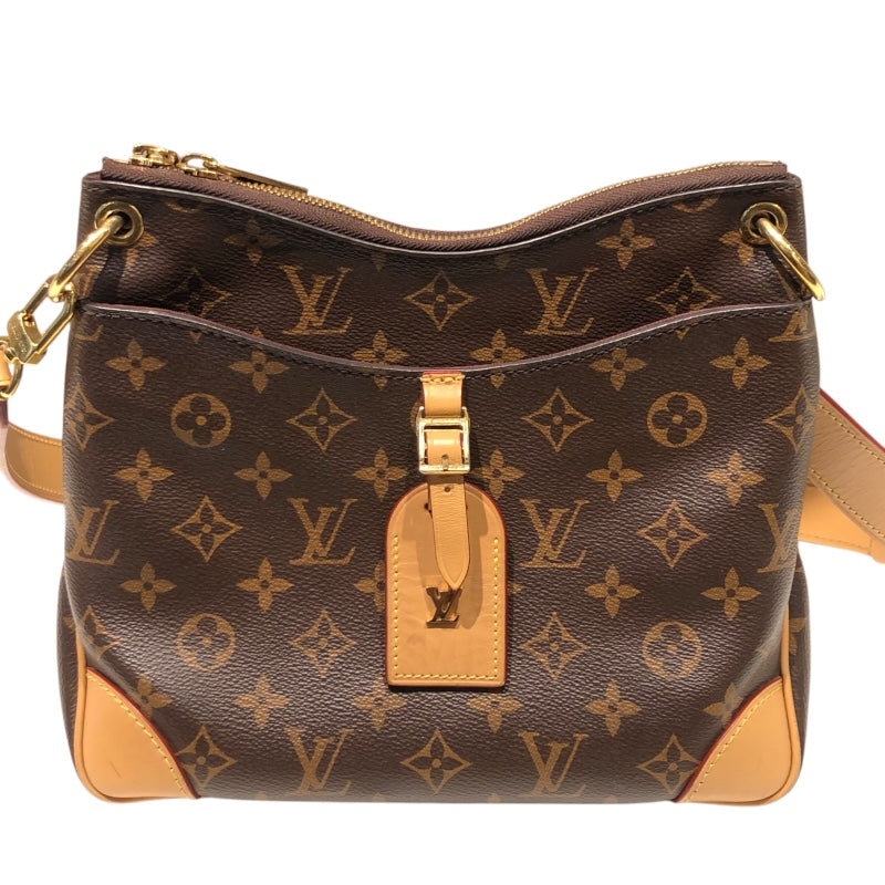 ルイ・ヴィトン LOUIS VUITTON オデオンNM PM M45354 ブラウン モノグラム・キャンバス/レザー   レディース ショルダーバッグ