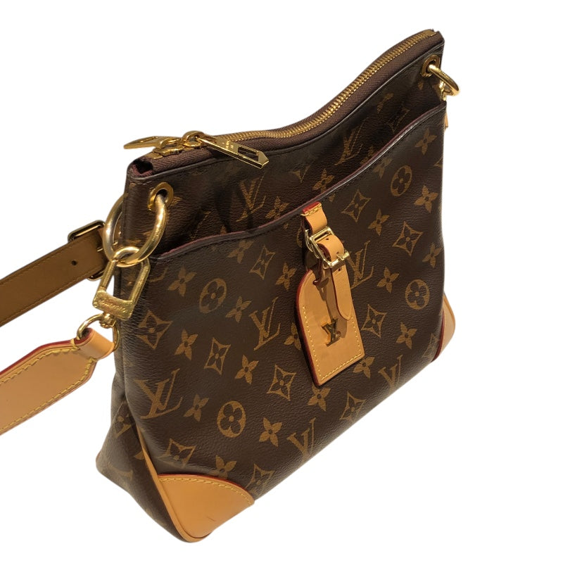 ルイ・ヴィトン LOUIS VUITTON オデオンNM PM M45354 ブラウン モノグラム・キャンバス/レザー   レディース ショルダーバッグ