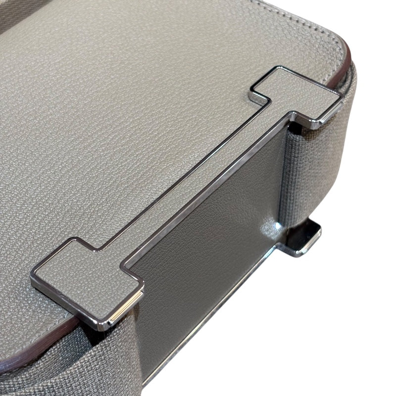 エルメス HERMES ゲタ W刻 エトゥープ/シルバー金具 シェーブル レディース ショルダーバッグ