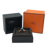 エルメス HERMES アルベルティーヌブラックパールダイヤリング K18PG ジュエリー
