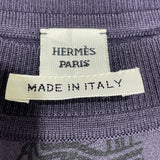 エルメス HERMES ツイルレーヌショートスリーブトップス ４H2825DL PURPLE ウール レディース 半袖Ｔシャツ