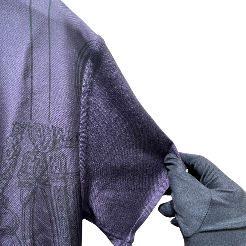 エルメス HERMES ツイルレーヌショートスリーブトップス ４H2825DL PURPLE ウール レディース 半袖Ｔシャツ