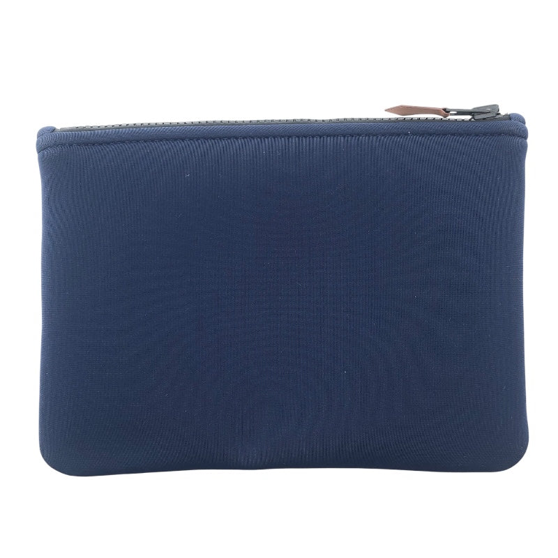 エルメス HERMES ネオバンフラットポーチPM ネイビー　SV金具 ポリアミド レディース ポーチ