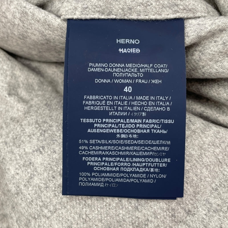 ヘルノ  HERNO ダウンジャケット PI001610D-38087 グレー カシミア レディース その他アウター