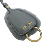プラダ PRADA Re-Edition ショルダーバッグ 1BC204 グレー　GD金具 ムートン レディース ショルダーバッグ