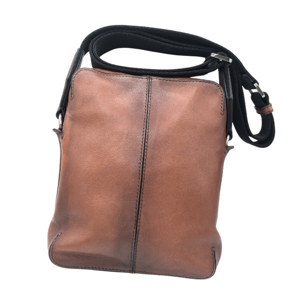 ベルルッティ Berluti モノリスPM ブラウン　SV金具 スクリットカリグラフィ メンズ ショルダーバッグ