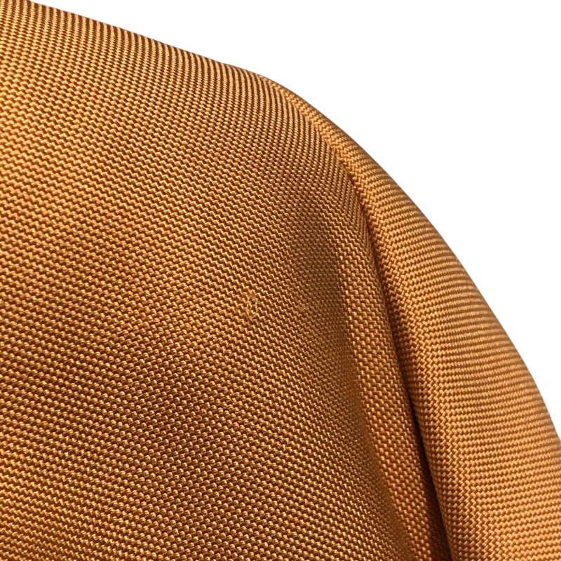 エルメス HERMES セリエボタンノーカラージャケット オレンジ シルク レディース ノーカラージャケット