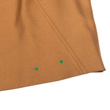 エルメス HERMES セリエボタンノーカラージャケット オレンジ シルク レディース ノーカラージャケット
