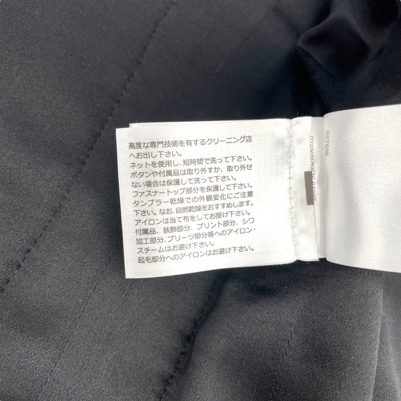 シャネル CHANEL カメリア装飾 ノーカラーツイードジャケット P75860 ブラック ウール レディース その他アウター