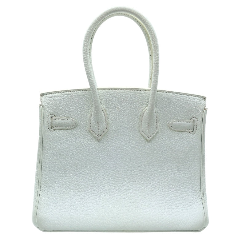 エルメス HERMES バーキン20 T刻 ホワイト/オレンジ　GD金具 トリヨン レディース ハンドバッグ